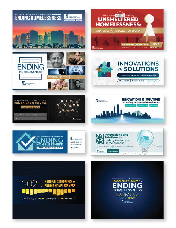National Alliance to End Homelessness Conference Branding (2021–2025)